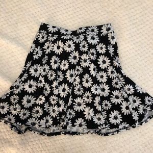Flower skater skirt